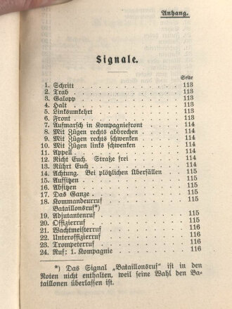 D.V.E.Nr. 256 "Exerzier Reglement für den Train" datiert 1907, 125 Seiten, DIN A6