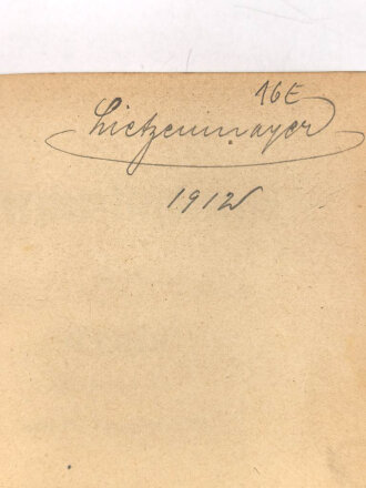 D.V.E.Nr. 256 "Exerzier Reglement für den Train" datiert 1907, 125 Seiten, DIN A6