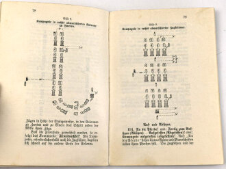 D.V.E.Nr. 256 "Exerzier Reglement für den Train" datiert 1907, 125 Seiten, DIN A6