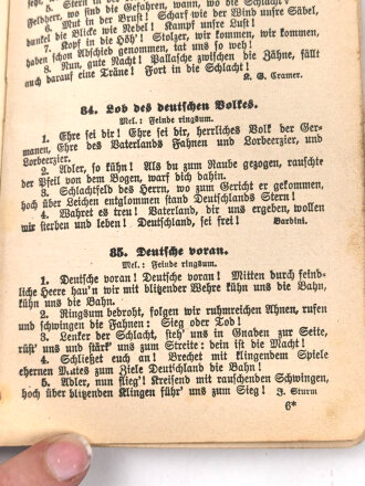 "Liederbuch für das XIII. Armeekorps" 235 Seiten, DIN A6
