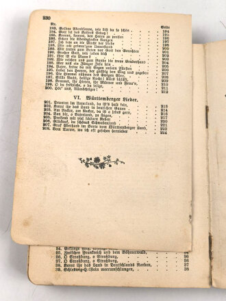 "Liederbuch für das XIII. Armeekorps" 235 Seiten, DIN A6