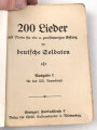 "Liederbuch für das XIII. Armeekorps" 235 Seiten, DIN A6
