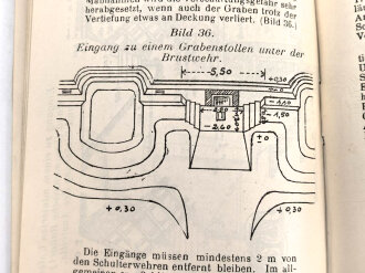 "Leitsätze für den Ausbau unserer Stellungen" datiert 1916, ca. 200 Seiten, DIN A6