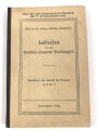 "Leitsätze für den Ausbau unserer Stellungen" datiert 1916, ca. 200 Seiten, DIN A6