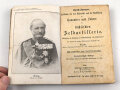 "Leitfaden für den Unterricht und die Ausbildung Kanoniere und Fahrer der säschischen Feldartillerie" datiert 1904, 416 Seiten, DIN A5
