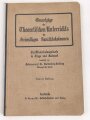 "Grundzüge des Theoretischen Unterrichts der freiwilligen Sanitätskolonnen" datiert 1914, 59 Seiten, über DIN A6