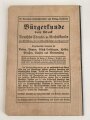 "Grundzüge des Theoretischen Unterrichts der freiwilligen Sanitätskolonnen" datiert 1914, 59 Seiten, über DIN A6