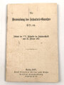 "Die Verwendung des Infanterie-Gewehrs m/71. 84." datiert 1887, 31 Seiten, Kleinformat