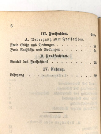 D.V.E.Nr. 166. "Bajonettir.Vorschrift" datiert 1901, 30 Seiten, DIN A6