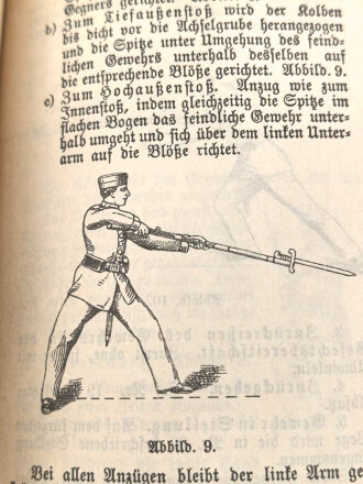 D.V.E.Nr. 166. "Bajonettir.Vorschrift" datiert 1901, 30 Seiten, DIN A6