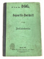 D.V.E.Nr. 166. "Bajonettir.Vorschrift" datiert 1901, 30 Seiten, DIN A6