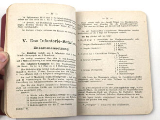 "Kurze Zusammenstellung über die Französische Armee" datiert 1917, 46 Seiten plus Tafeln, DIN A6