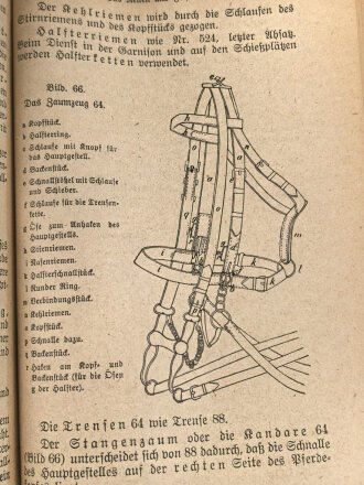 "Der Dienstunterricht für den Kanonier und Fahrer der Feldartillerie" datiert 1908, 162 Seiten, DIN A5