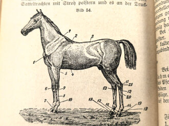 "Der Dienstunterricht für den Kanonier und Fahrer der Feldartillerie" datiert 1908, 162 Seiten, DIN A5