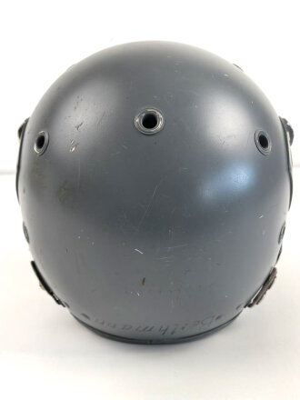 Bundeswehr , Luftwaffe Pilotenhelm Modell " Gueneau " 1990iger Jahre, gebraucht. Das " klare" Visier defekt