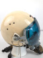 Russland, Pilotenhelm ZSH-5 aus den 1970iger Jahren. Erste Ausführung mit blauem Visier. Guter Gesamtzustand,