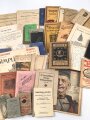 Kaiserreich und 1. Weltkrieg, Konvolut Hefte, Bücher und Papiere. Nicht auf Vollständigkeit oder Zustand geprüft