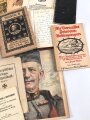 Kaiserreich und 1. Weltkrieg, Konvolut Hefte, Bücher und Papiere. Nicht auf Vollständigkeit oder Zustand geprüft