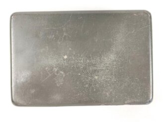 Transportkasten aus Blech für " 15 Brennzünder 25 " der Wehrmacht, datiert 1938