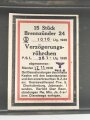 Transportkasten aus Blech für " 15 Brennzünder 25 " der Wehrmacht, datiert 1938