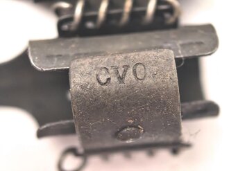 Einführstück für einen Maschinengewehr Gurt der Wehrmacht. Hersteller cvo