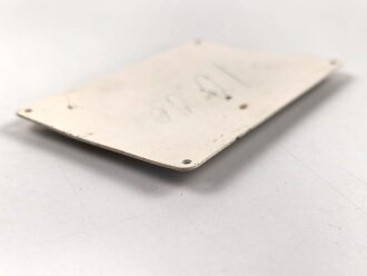 Überschießtafel für die Maschinengewehr Lafette der Wehrmacht, leicht verbogen