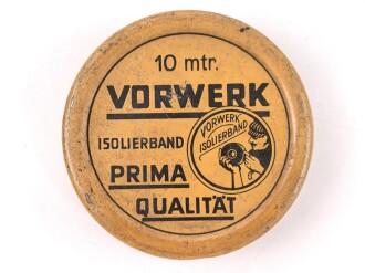 Isolierbanddose mit Inhalt aus der Zeit des 2. Weltkrieg, so bei den Pionieren und der Nachrichtentruppe verwendet.