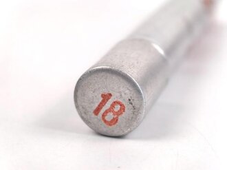 Aluminiumröhrchen leer "Hydrarg chlorat 0,2g" Sanitätsmaterial Wehrmacht