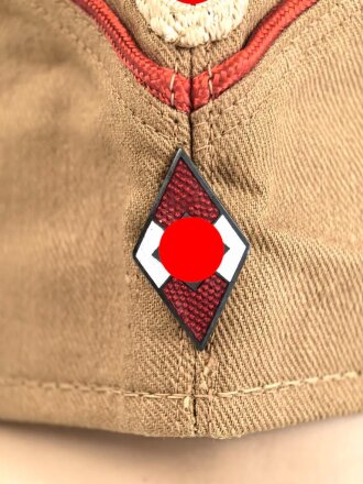 Hitlerjugend, Schiffchen "Sommermütze" in sehr gutem Zustand. Ungetragens Stück mit RZM Etikett, , Kopfgrösse 57
