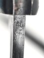 Norwegen, Seitengewehr Modell 84/98 der Wehrmacht aptiert für Modell 1957 Selbstladegewehr mit Tragehaken für ein U.S. Lochkoppel