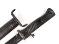 Norwegen, Seitengewehr Modell 84/98 der Wehrmacht aptiert für Modell 1957 Selbstladegewehr mit Tragehaken für ein U.S. Lochkoppel