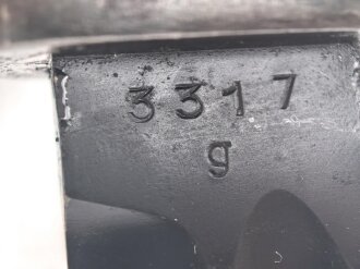 Norwegen, Seitengewehr Modell 84/98 der Wehrmacht aptiert für Modell 1957 Selbstladegewehr mit Tragehaken für ein U.S. Lochkoppel
