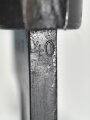 Norwegen, Seitengewehr Modell 84/98 der Wehrmacht aptiert für Modell 1957 Selbstladegewehr mit Tragehaken für ein U.S. Lochkoppel