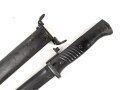 Norwegen, Seitengewehr Modell 84/98 der Wehrmacht aptiert für Modell 1957 Selbstladegewehr mit Tragehaken für ein U.S. Lochkoppel