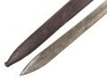 1.Weltkrieg Preussen, Seitengewerhr Modell 1898/05 mit preussischer Abnahme von 1918. Leicht narbiges Stück
