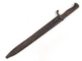 1.Weltkrieg Preussen, Seitengewerhr Modell 1898/05 mit preussischer Abnahme von 1918. Leicht narbiges Stück