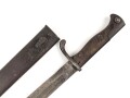 1.Weltkrieg Preussen, Seitengewerhr Modell 1898/05 mit preussischer Abnahme von 1918. Leicht narbiges Stück