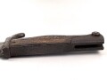 1.Weltkrieg Preussen, Seitengewerhr Modell 1898/05 mit preussischer Abnahme von 1918. Leicht narbiges Stück