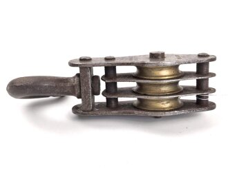 Flaschenzug " Reichsheer 1937" Guter Zustand, Gesamthöhe etwa 16,5cm