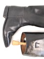 Paar Reitstiefel für Offiziere der Wehrmacht. Leicht getragenes Paar in gutem Gesamtzustand, Sohlenlänge 27cm, mit Stiefelspannern