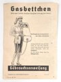 Luftschutz Gasbettchen, unvollständig