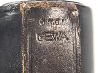 Querflöte Wehrmacht in Hülle aus Ersatzmaterial, diese markiert " GEWA DRGM"