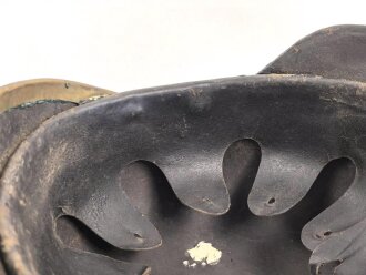 Kaiserreich, Korpus für eine Pickelhaube für Mannschaftenm war zu einer Feuerwehrhaube umgebaut