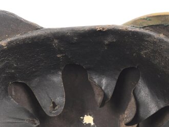 Kaiserreich, Korpus für eine Pickelhaube für Mannschaftenm war zu einer Feuerwehrhaube umgebaut