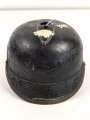Kaiserreich, Korpus für eine Pickelhaube für Mannschaftenm war zu einer Feuerwehrhaube umgebaut