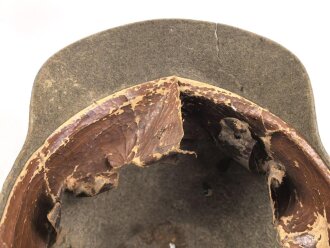 1.Weltkrieg, Korpus für eine Pickelhaube für Mannschaften aus Filz, Klebstoffreste innen