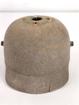1.Weltkrieg, Korpus für eine Pickelhaube für Mannschaften aus Filz, Klebstoffreste innen