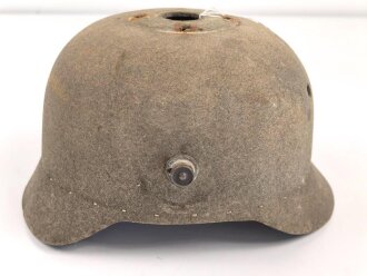 1.Weltkrieg, Korpus für eine Pickelhaube für Mannschaften aus Filz, Klebstoffreste innen