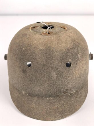 1.Weltkrieg, Korpus für eine Pickelhaube für Mannschaften aus Filz, Klebstoffreste innen