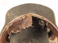 1.Weltkrieg, Korpus für eine Pickelhaube für Mannschaften aus Filz, Klebstoffreste innen